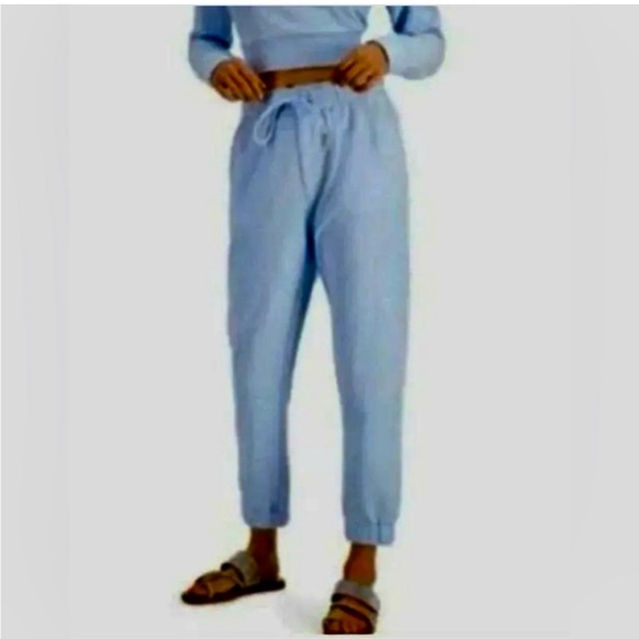 INC International Concepts Pants - International Concepts $80 NWT High Rise Jogger Pretty Peri Blue Metallic M